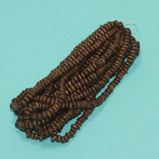 1400 Pcs,5x6mm Tyre Wooden Beads Brown
