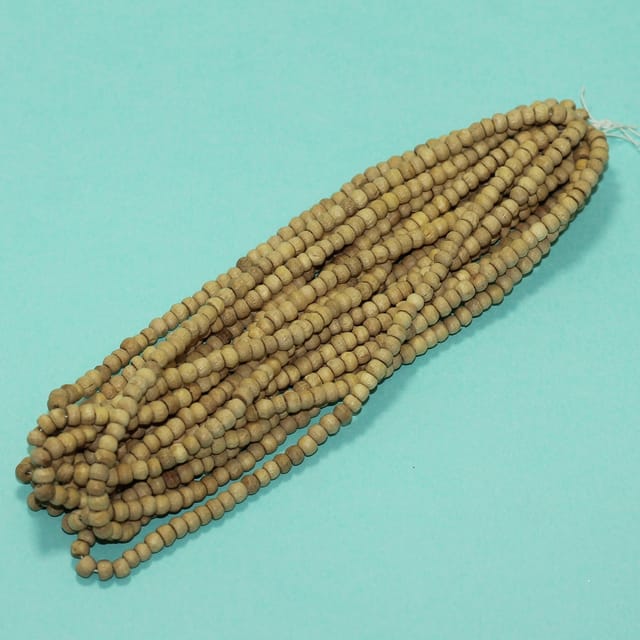 1000 Pcs,3x5mm Tyre Wooden Beads Off White