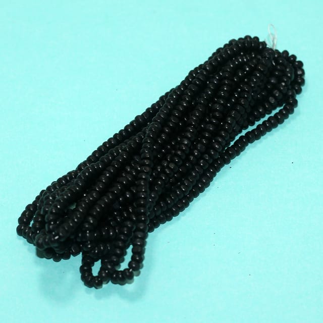 600 Pcs,2x4mm Tyre Wooden Beads Black