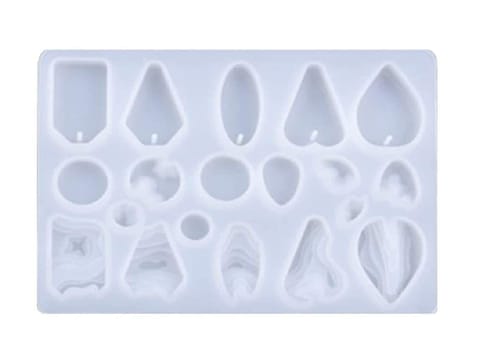 Silicone Casting Wave Pattern Pendant Resin Mold