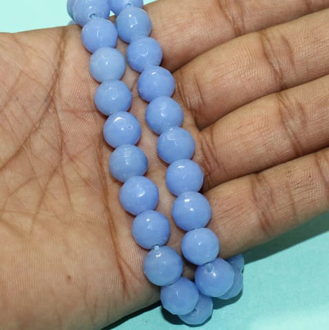 10mm Crystal Rondelle Faceted  Beads Sky Blue 1 String