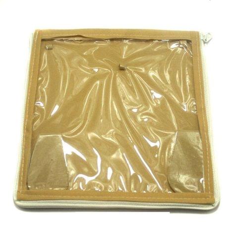 Jewellery Storage Folder Golden 8x8 Inches, Pack of 25 pcs