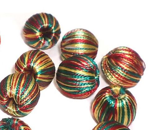 25 Crochet Round Beads Assorted 10 mm