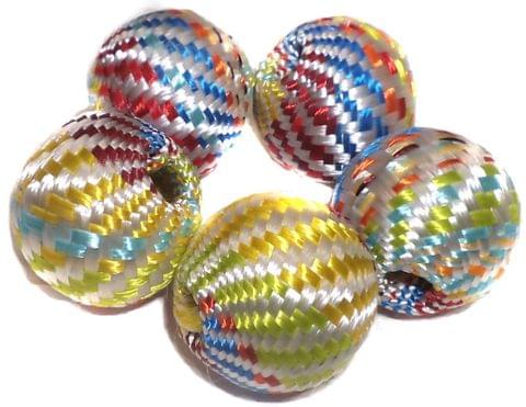10 Crochet Round Beads Assorted 22 mm