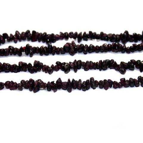 1 StringStone Uncut Beads Syn Red 5-8mm