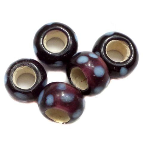 20 Pandora Beads Purple 8x14mm