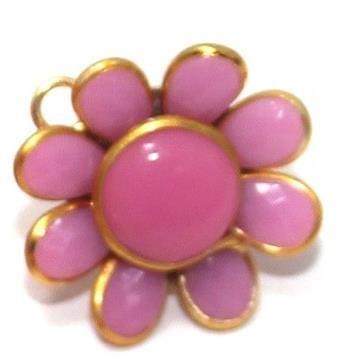2 PAIRS PACCHI EARRING Pink14X14 MM