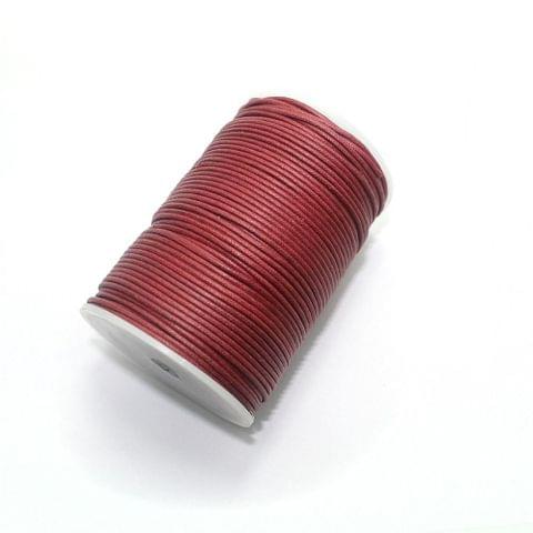 100 Mtrs. Jewellery Making Cotton Cord Cherry 2mm