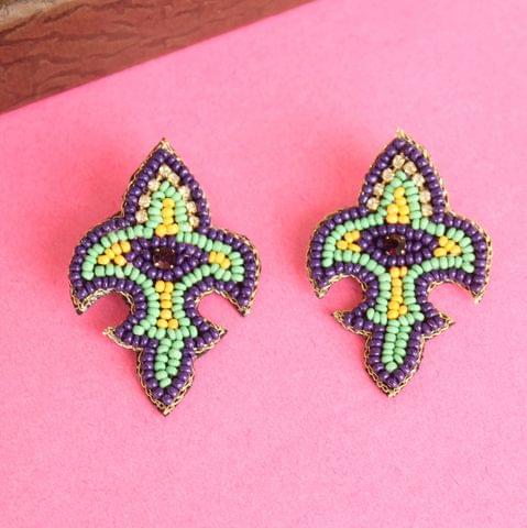 Fleurdelise Purple earrings