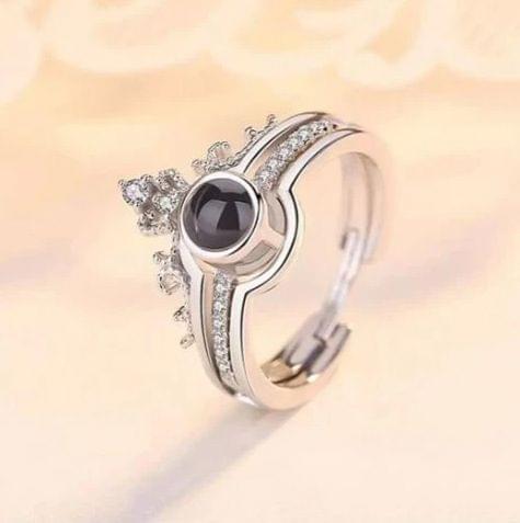 I Love You' in 100 Different Languages Ring Silver