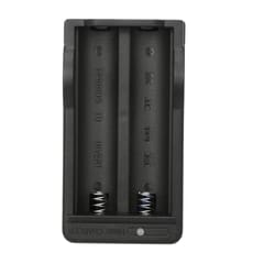 Dual-slot Battery Charger 18650 Charger Charging Box - US Plug