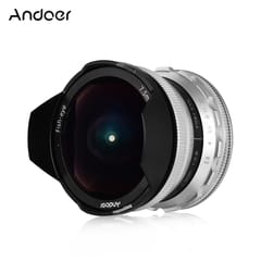 Andoer 7.5mm F2.8 Manual Focus Fisheye Lens 180� Ultra Wide - E-Mount
