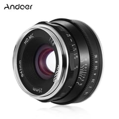 Andoer 25mm F1.8 Manual Focus Lens Large Aperture Mirrorless - E-Mount