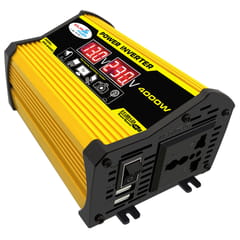 Modified Sine Wave Inverter High Frequency 4000W Peak Power - 220V (Yellow Black)