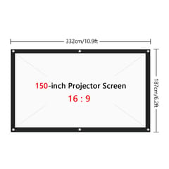 150 inch Projection Screen Portable Foldable Projection