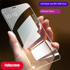 Tempered Glass Screen Protector Compatible with iPhone - anti blue ray film with box&iPhone 11 pro