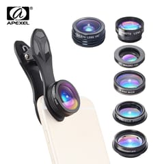 APEXEL APL-DG7 7 in 1 Cellphone Lens Kit 198� Fisheye Lens
