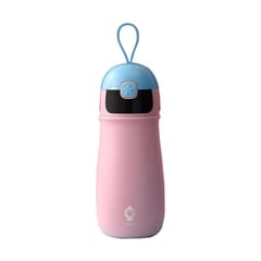 SGUAI Portable Children Intelligent Voice Reminder Vacuum Thermal Cup Water Bottle (Pink)