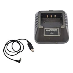 USB Charger Adapter for for Baofeng UV-5R DM-5R BF-F8+ BF-F8HP Ham Radios Walkie Talkies