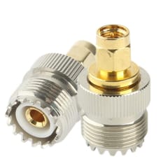 Coaxial RF SMA-J to SL-16 / SMA Male to M  Adapter (Silver)