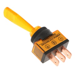 12VDC 20A Car Boat Marine Two Position ON/OFF SPST 0.47inch Mount Illuminated Flick Toggle Switch Color Yellow