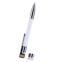 2in1 USB 2.0 Flash Drive & Ballpoint Pen U Disk Memory Stick White 8GB
