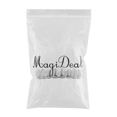 18K Hip-Hop Top/Bottom Mouth Teeth Grills Unisex White - Top Grills