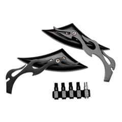 Universal Motorcycle Racing Side View Mirrors Set Triangle Mirror