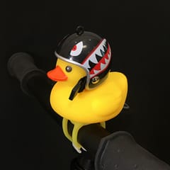 Cute Little Yellow Duck with Helmet LED Light for Bike
