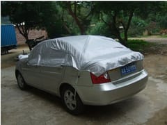 Prevent Heat Cold Sun Rain Snow Car Cover Half PVC Coating Cover Size M  270 * 150cm