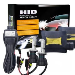 55W H4/HB2/9003 6000K 3200LM HID Xenon Light Conversion Kit with Slim Ballast High Intensity Discharge Lamp, White