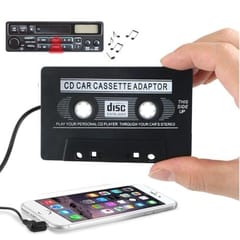 3.5mm Jack Plug CD Car Cassette Stereo Adapter Tape Converter AUX Cable CD Player(Black)