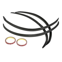 4PCS Carbon Fiber Car Wheel Eyebrow Arch Trim Lips Strip