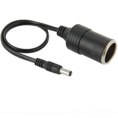 5.5 x 2.1mm Cigarette Lighter Socket Plug Connector Charger Cable Adapter, Length: 30cm