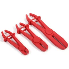 3 PCS/Set Car Nylon Hose Clamp Tool Set Brake Fuel Water Line Clamp Plier (Red)