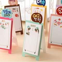 20 PCS Creative Cute Animal Family May Stand Self Adhesive Memo Pad N-times Sticky Notes Bookmark School Office Supply, Random Color Delivery