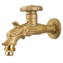 Single Cold Water Dragon Carved Faucet Golden Dragon Faucet