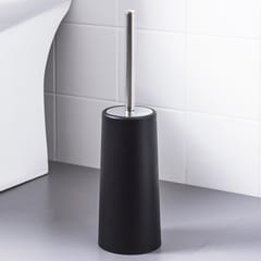 Covered Toilet Bowl Brush with Holder and Long Handle for Bathroom