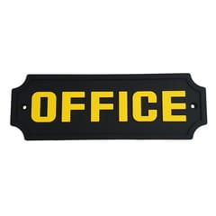 PVC Rubber OFFICE Rubber Door Sign Wall Plaque Plate with Screws