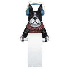 Dog Design Toilet Paper Towel Roll Holder Wall Mounted Resin Rack Home Decor