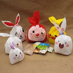 Lovely Rabbit Bunny Gift Bags Baby Shower Cookies Candy Treat Favour Bags