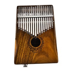 Kalimba Beginner Thumb Piano Musical Instrument 17-Key Gift Toy Light Brown