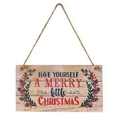 Have Yourself a Merry Little Christmas Wooden Plaque Board Home Hanging Sign