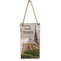Hanging Wall Poster DIY Hanging Wooden Plaque Notre Dame de Paris