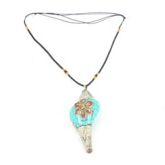 Handmade Nepal Buddhist Bead Necklace Conch Necklace Pendant Women Men