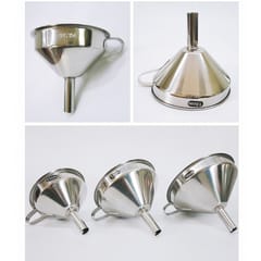 11-15cm Stainless Steel Funnel with Strainer