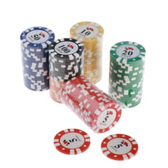 100x Casino Poker Chips Poker Token Casino Fun Home Gift Games Poker Variety