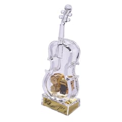 Mechanical Wind-up Violin Shape Music Box Classic Melody