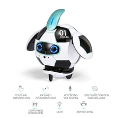 FX-J01 Smart Robot Toys Smart Interactive Robot Gesture (White)