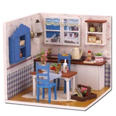 Doll House Dream House DIY Miniature House Building Kit (Multicolor)